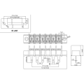 Terminal de PCB do tipo PCB de 7,62 mm